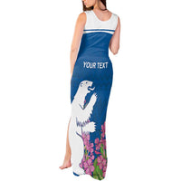 Personalized Greenland National Day Tank Maxi Dress Polar Bear With Dwarf Fireweed