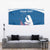 Personalized Greenland National Day Tapestry Polar Bear With Dwarf Fireweed