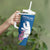Personalized Greenland National Day Tumbler With Handle Polar Bear With Dwarf Fireweed