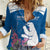 Personalized Greenland National Day Women Casual Shirt Polar Bear With Dwarf Fireweed