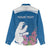 Personalized Greenland National Day Women Casual Shirt Polar Bear With Dwarf Fireweed
