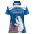 Personalized Greenland National Day Women Polo Shirt Polar Bear With Dwarf Fireweed