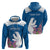Personalized Greenland National Day Zip Hoodie Polar Bear With Dwarf Fireweed