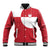 Custom Greenland Football Baseball Jacket Polar-Bamserne Tupilaq Pattern