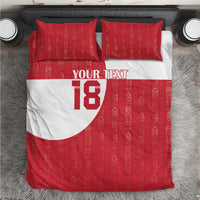 Custom Greenland Football Bedding Set Polar-Bamserne Tupilaq Pattern