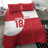 Custom Greenland Football Bedding Set Polar-Bamserne Tupilaq Pattern