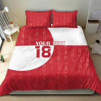 Custom Greenland Football Bedding Set Polar-Bamserne Tupilaq Pattern
