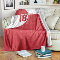 Custom Greenland Football Blanket Polar-Bamserne Tupilaq Pattern