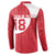 Custom Greenland Football Button Sweatshirt Polar-Bamserne Tupilaq Pattern