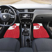 Custom Greenland Football Car Mats Polar-Bamserne Tupilaq Pattern