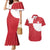 Custom Greenland Football Couples Matching Mermaid Dress and Hawaiian Shirt Polar-Bamserne Tupilaq Pattern