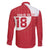 Custom Greenland Football Family Matching Long Sleeve Bodycon Dress and Hawaiian Shirt Polar-Bamserne Tupilaq Pattern