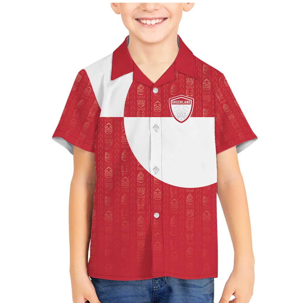 Custom Greenland Football Family Matching Mermaid Dress and Hawaiian Shirt Polar-Bamserne Tupilaq Pattern