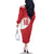 Custom Greenland Football Family Matching Off The Shoulder Long Sleeve Dress and Hawaiian Shirt Polar-Bamserne Tupilaq Pattern