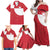 Custom Greenland Football Family Matching Off Shoulder Maxi Dress and Hawaiian Shirt Polar-Bamserne Tupilaq Pattern