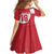 Custom Greenland Football Family Matching Off Shoulder Short Dress and Hawaiian Shirt Polar-Bamserne Tupilaq Pattern