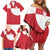 Custom Greenland Football Family Matching Off Shoulder Short Dress and Hawaiian Shirt Polar-Bamserne Tupilaq Pattern