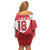 Custom Greenland Football Family Matching Off Shoulder Short Dress and Hawaiian Shirt Polar-Bamserne Tupilaq Pattern