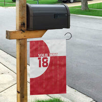 Custom Greenland Football Garden Flag Polar-Bamserne Tupilaq Pattern