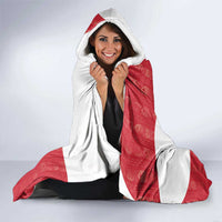 Custom Greenland Football Hooded Blanket Polar-Bamserne Tupilaq Pattern