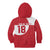 Custom Greenland Football Kid Hoodie Polar-Bamserne Tupilaq Pattern