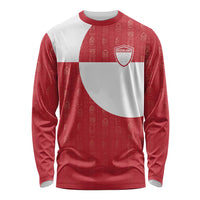 Custom Greenland Football Long Sleeve Shirt Polar-Bamserne Tupilaq Pattern