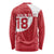 Custom Greenland Football Long Sleeve Shirt Polar-Bamserne Tupilaq Pattern