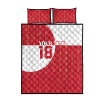 Custom Greenland Football Quilt Bed Set Polar-Bamserne Tupilaq Pattern