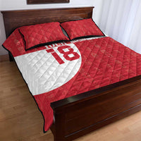 Custom Greenland Football Quilt Bed Set Polar-Bamserne Tupilaq Pattern