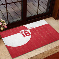 Custom Greenland Football Rubber Doormat Polar-Bamserne Tupilaq Pattern