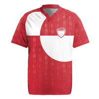 Custom Greenland Football Rugby Jersey Polar-Bamserne Tupilaq Pattern