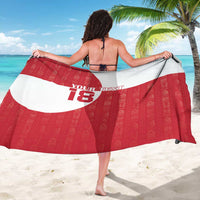 Custom Greenland Football Sarong Polar-Bamserne Tupilaq Pattern
