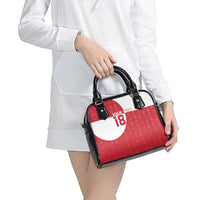 Custom Greenland Football Shoulder Handbag Polar-Bamserne Tupilaq Pattern