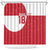Custom Greenland Football Shower Curtain Polar-Bamserne Tupilaq Pattern