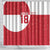 Custom Greenland Football Shower Curtain Polar-Bamserne Tupilaq Pattern