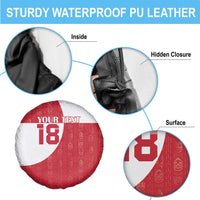 Custom Greenland Football Spare Tire Cover Polar-Bamserne Tupilaq Pattern