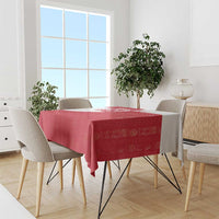 Custom Greenland Football Tablecloth Polar-Bamserne Tupilaq Pattern