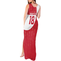 Custom Greenland Football Tank Maxi Dress Polar-Bamserne Tupilaq Pattern