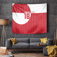 Custom Greenland Football Tapestry Polar-Bamserne Tupilaq Pattern