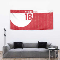 Custom Greenland Football Tapestry Polar-Bamserne Tupilaq Pattern