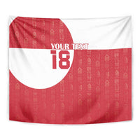 Custom Greenland Football Tapestry Polar-Bamserne Tupilaq Pattern