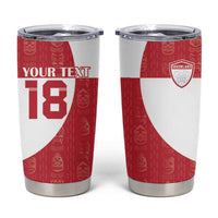Custom Greenland Football Tumbler Cup Polar-Bamserne Tupilaq Pattern