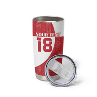 Custom Greenland Football Tumbler Cup Polar-Bamserne Tupilaq Pattern