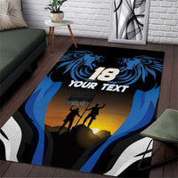 Custom Estonia National Flag Day Area Rug Mu isamaa, mu onn ja room
