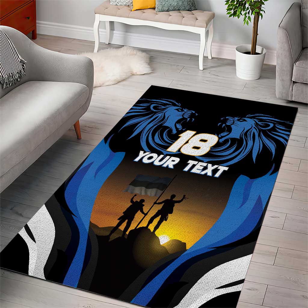 Custom Estonia National Flag Day Area Rug Mu isamaa, mu onn ja room