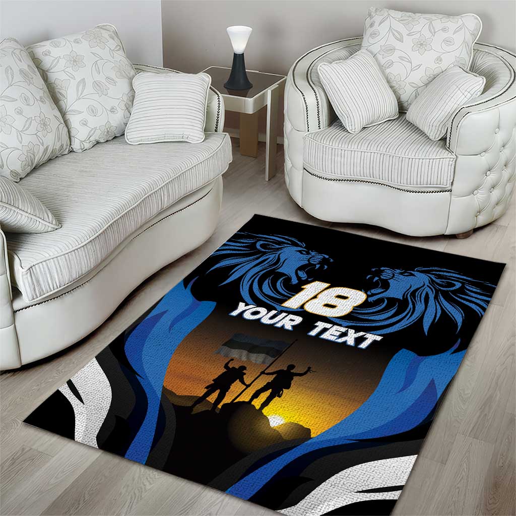 Custom Estonia National Flag Day Area Rug Mu isamaa, mu onn ja room