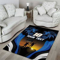 Custom Estonia National Flag Day Area Rug Mu isamaa, mu onn ja room