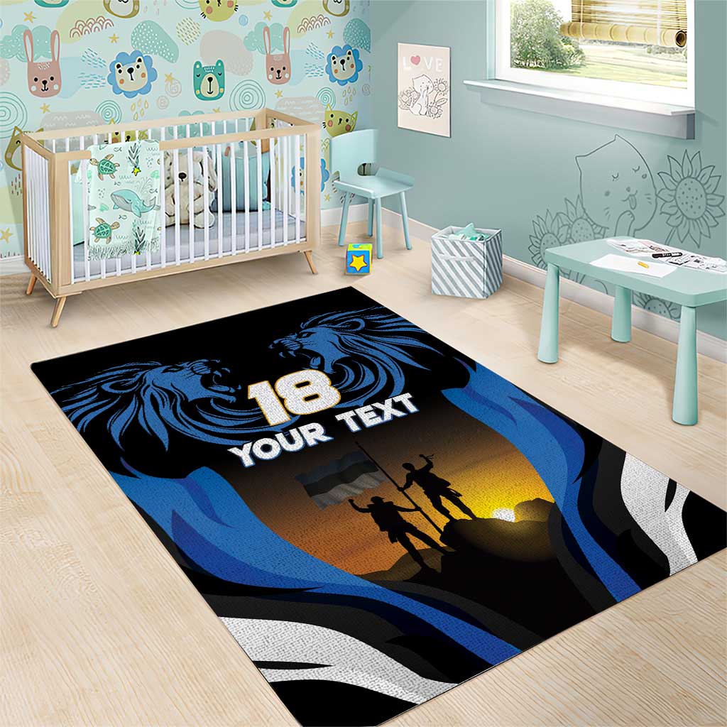 Custom Estonia National Flag Day Area Rug Mu isamaa, mu onn ja room