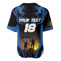 Custom Estonia National Flag Day Baseball Jersey Mu isamaa, mu onn ja room