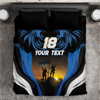 Custom Estonia National Flag Day Bedding Set Mu isamaa, mu onn ja room